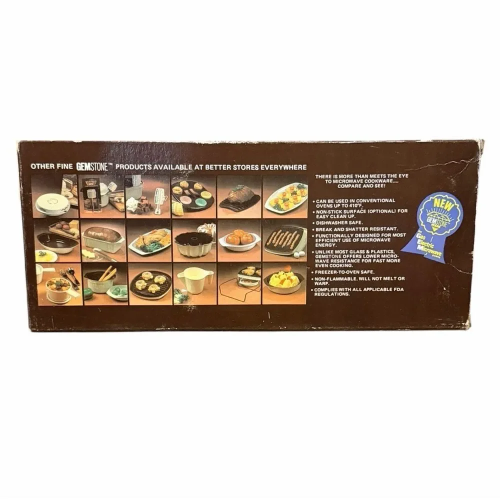 Vintage Nordic Ware Microwave Mini Grill N Bake Reversible Pan w Box Instruction